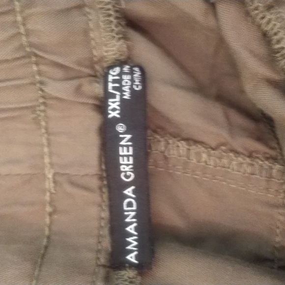 Northern Reflections Amanda Green army green joggers - Picture 5 of 7